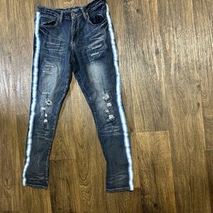 SKINN Supreme Flex Jeans with Navy Accents